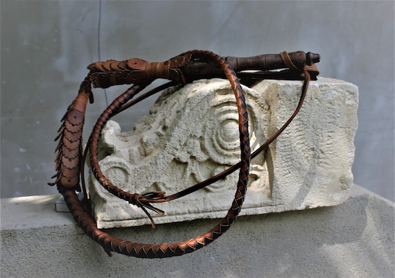 Fouet En Cuir Synthétique Style Indiana Jones - 180 Cm - Accessoire Cosplay, Halloween, Déguisement Cowboy Ou Catwoman - Noir - 8