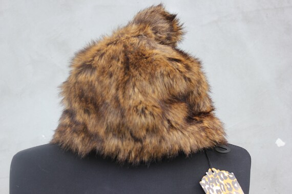 1960s Faux Fur Bubble Hat: Albertus Swanepoel Designer Toque  display picture 1