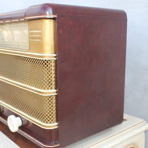 Vintage Home Radio receiver Radiola French Table Radio Rare Tube radio
