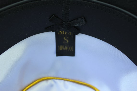 Vintage Bowler Hat British Borsalino Hat Men Blac… - image 6