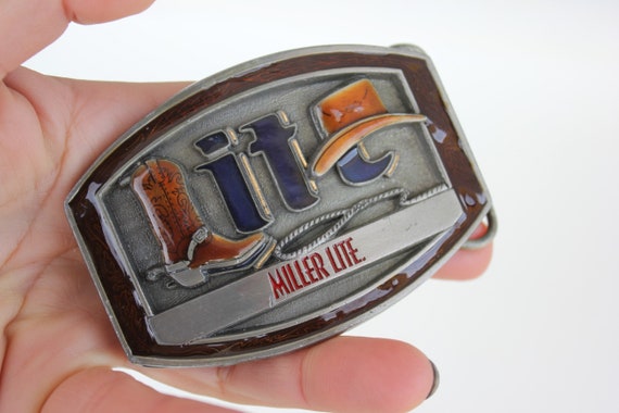 miller lite belt buckle