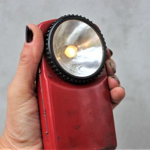 Vintage army Flashlight lantern  Morse button Lantern Signal Lamp