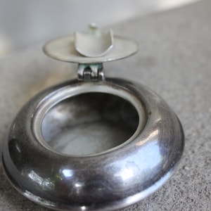 Vintage Aschenbecher, Zigarettenboot oder Zug Zigarren Aschenbecher, Tobacciana Geschenk für Raucher