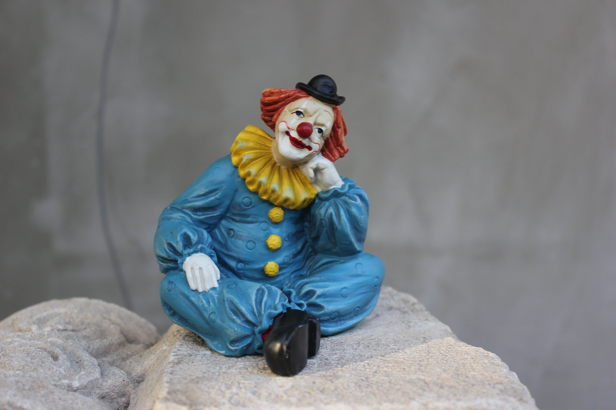 Vintage Cute Realistic clown Resin Figurine statue of a CILDE | Etsy