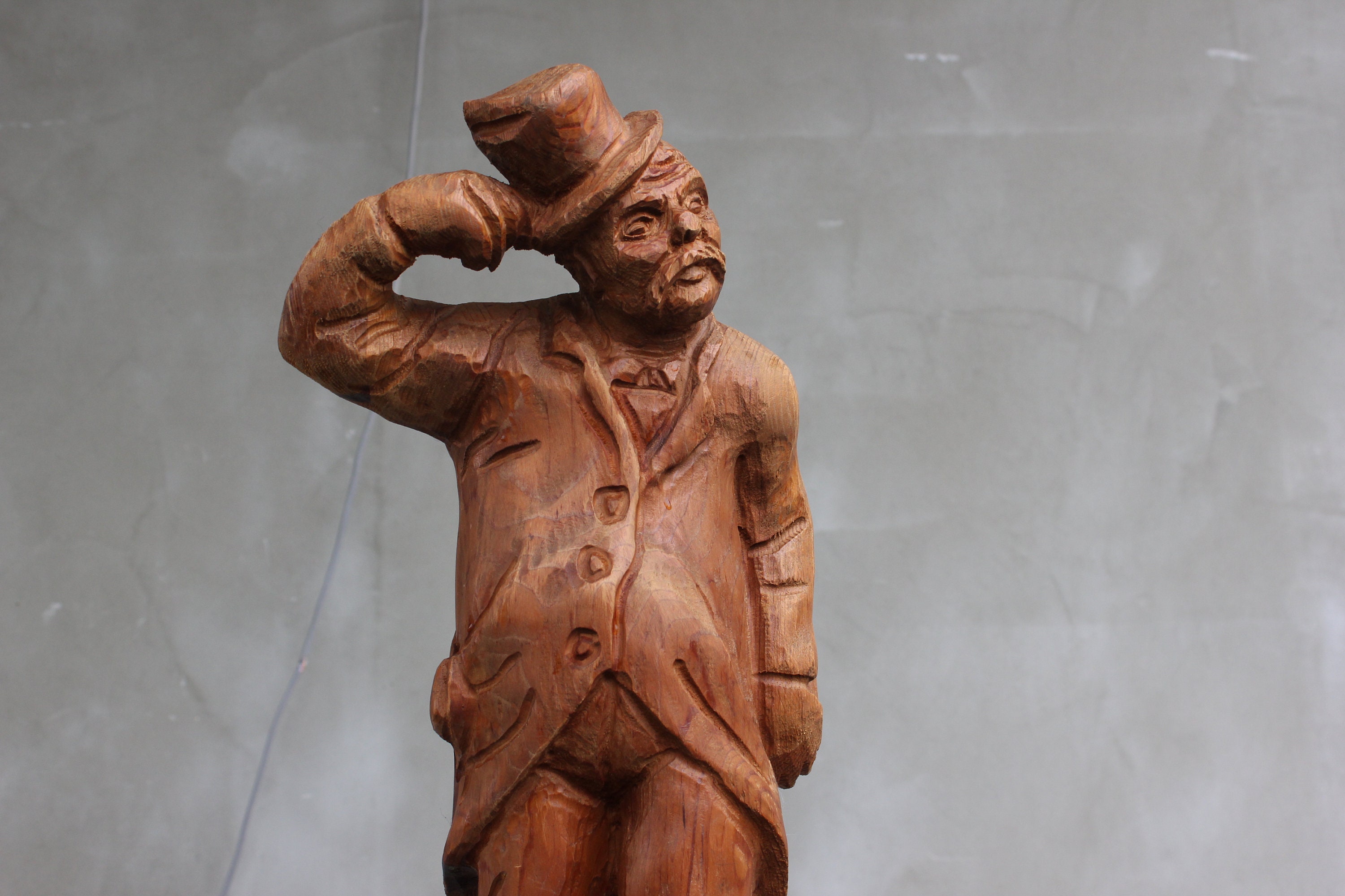 Bertoni 'Drunk Man' Figur – Holz, Handbemalt, 10 X 30 X 30 Cm, Für Dekoration Oder Krippen