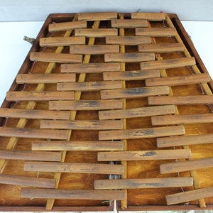 Very Rare Antique Wooden Xylophone in Case, Folding 38 Bars Percussion, Totally Restored Collectible Instrument