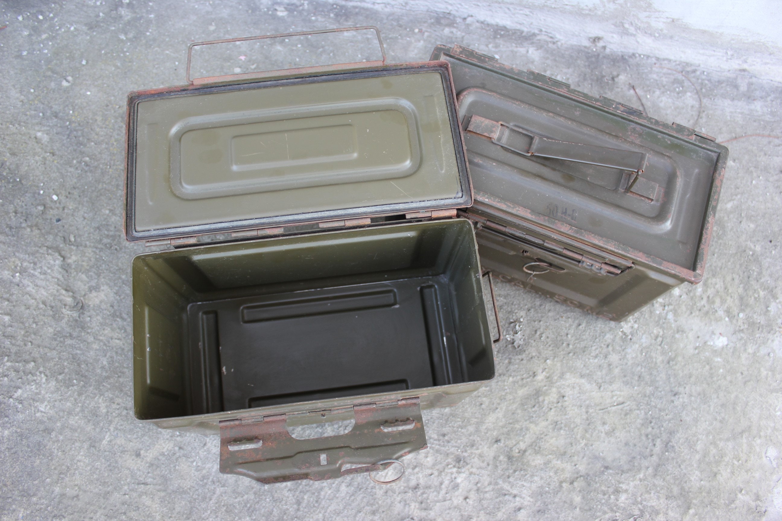 Vintage Military box Metal Ammunition US Army boxes for Etsy
