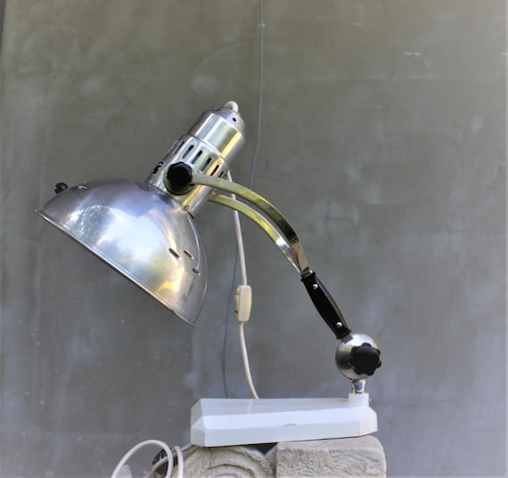 Vintage 70s Desk Lamp Spotlight Heat Lamp Doctor S Lamp Etsy