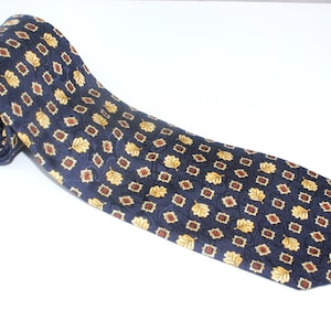 Vintage Christian Dior Tie, Blue Abstract Pattern Necktie, Gifts for Husband, for Dad, Boyfriend, Brother, Uncle, Cousin or Fellow