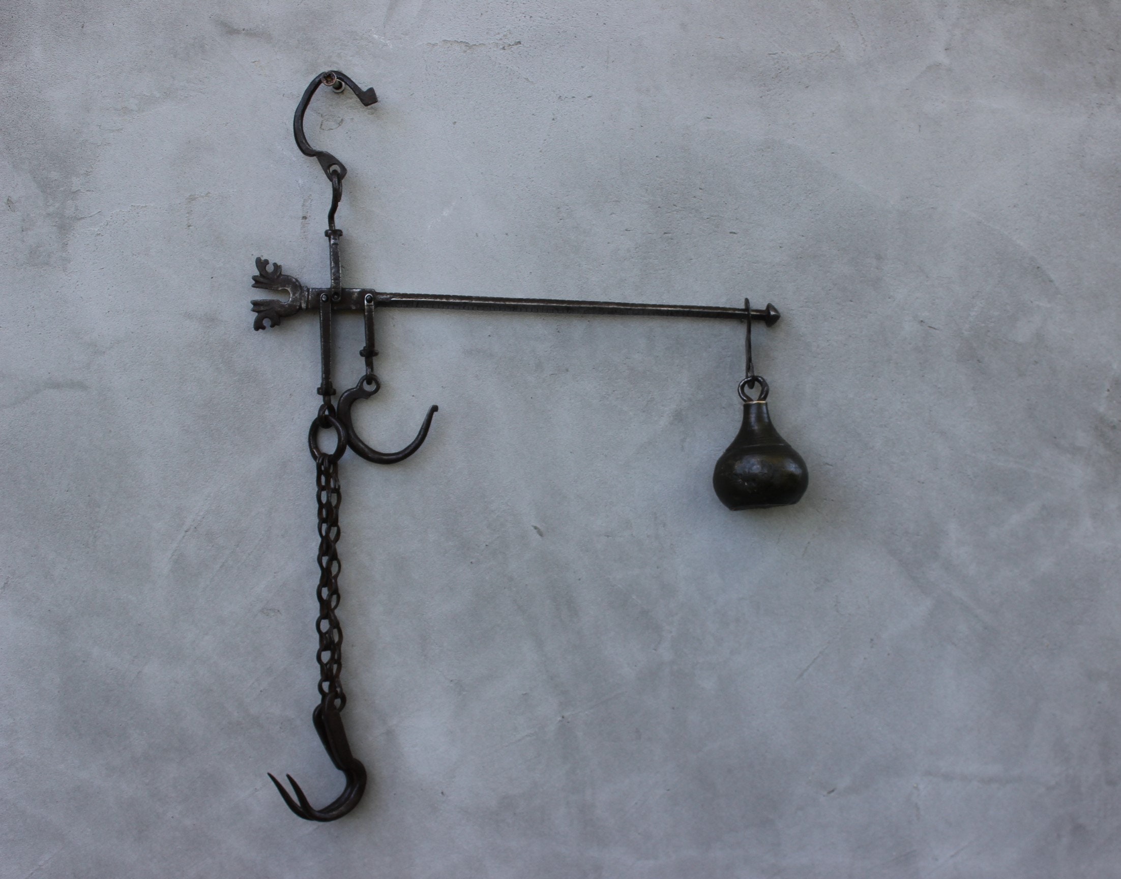 Antique Wrought Iron Primitive Farmers Balance Scale Etsy