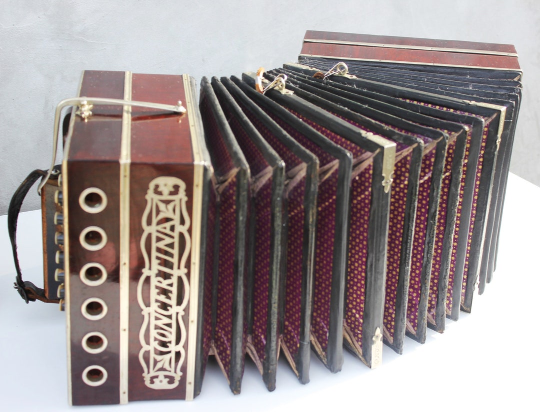 Bandoneón Concertina Instrumento de Música de Tango Etsy España