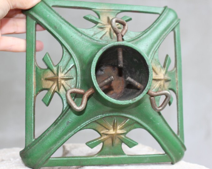 Vintage Christmas Tree Stand Made of Metal Iron Tree Holder Christmas