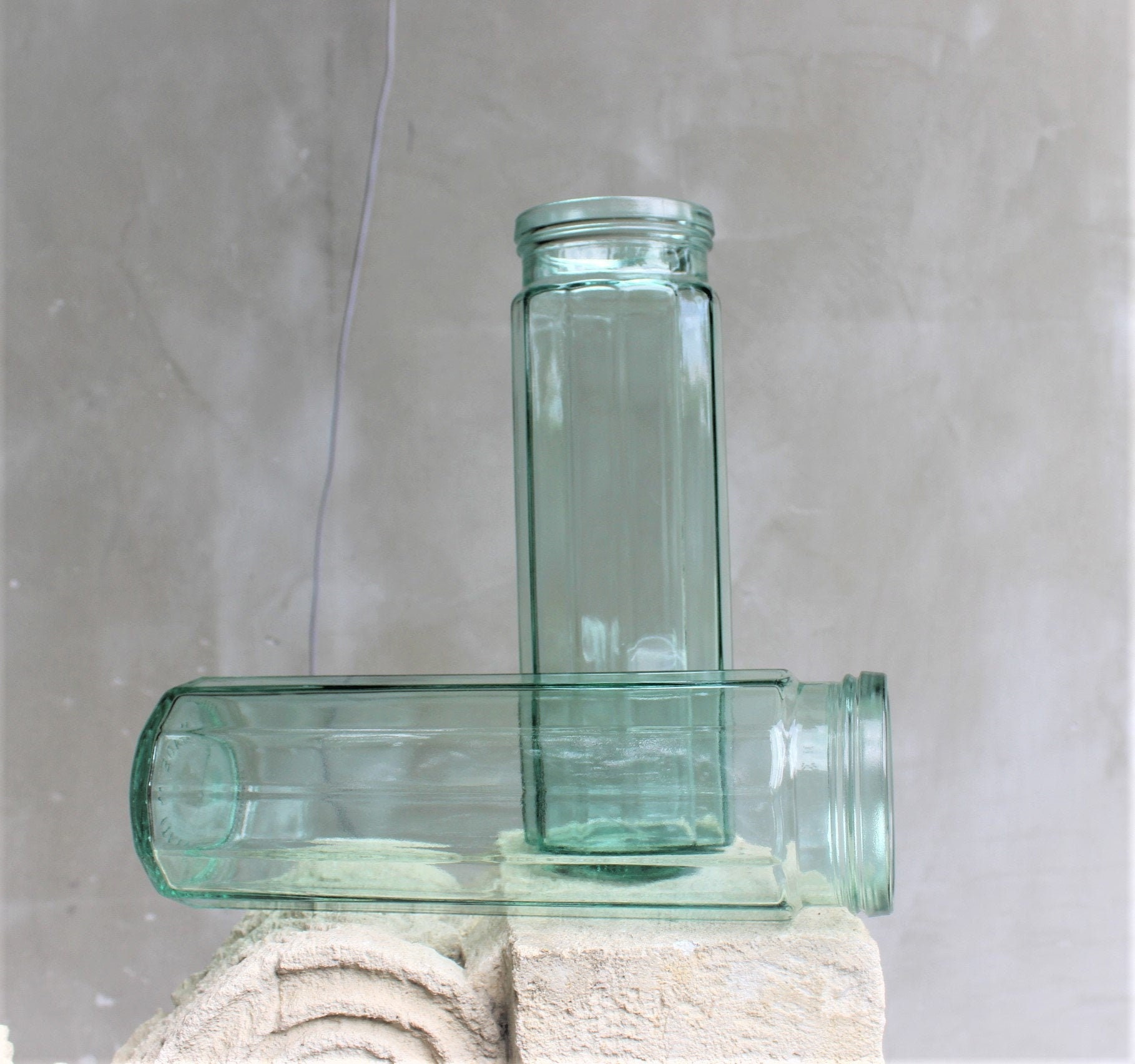 Frascos de cristal italianos vintage: decoración para centros de mesa de  boda - Etsy México, image size:1818x1705