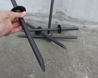 Vintage Metal Stake for Easy Garden or Sands Decor, Hang Mason Jars and Solar Lights , Outdoor Decoration, Perfect for Backyards, Weddings
