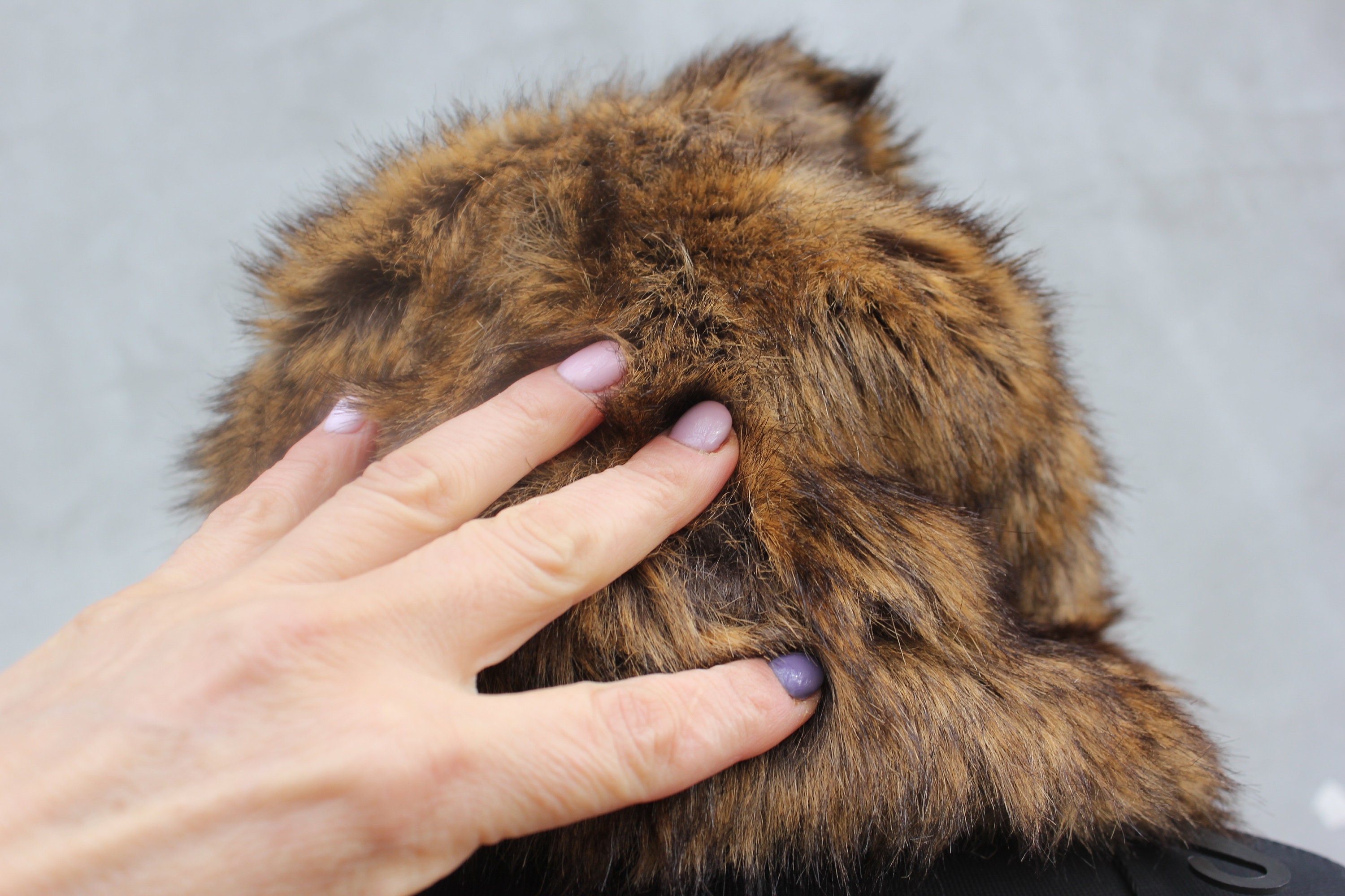 Fake fur hat. Albertus swanepoel. Faux fur hat 1960s Faux Fur Bubble Hat: Albertus Swanepoel Designer Toque  main image 4