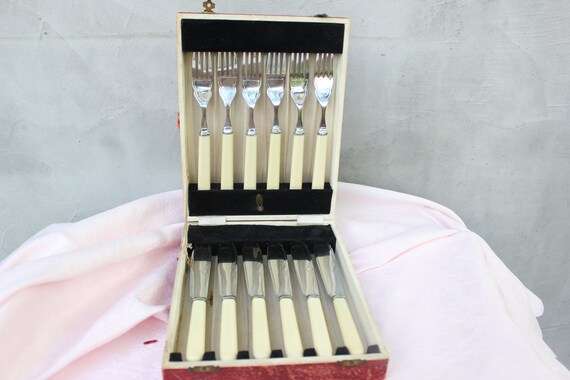 Lot de 6 cuillères et 6 fourchettes à poisson - Arts de la table