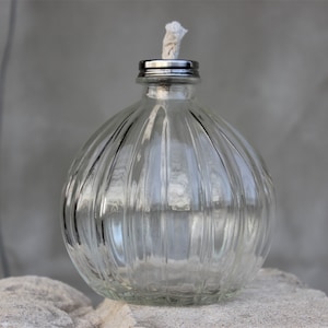 Rare Oil Lamp Clear Glass Desk Whale Oil Burner French lamp Collectible oil lamp