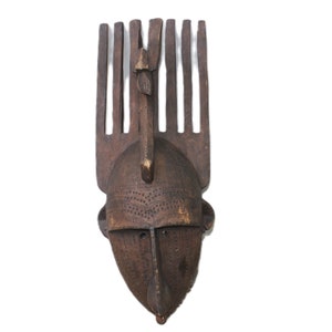 African origin Wooden Mask, Dogon Rituals and Ceremonial Mask , Ethnic or Modern Eclectic Style Decoration, Collectible