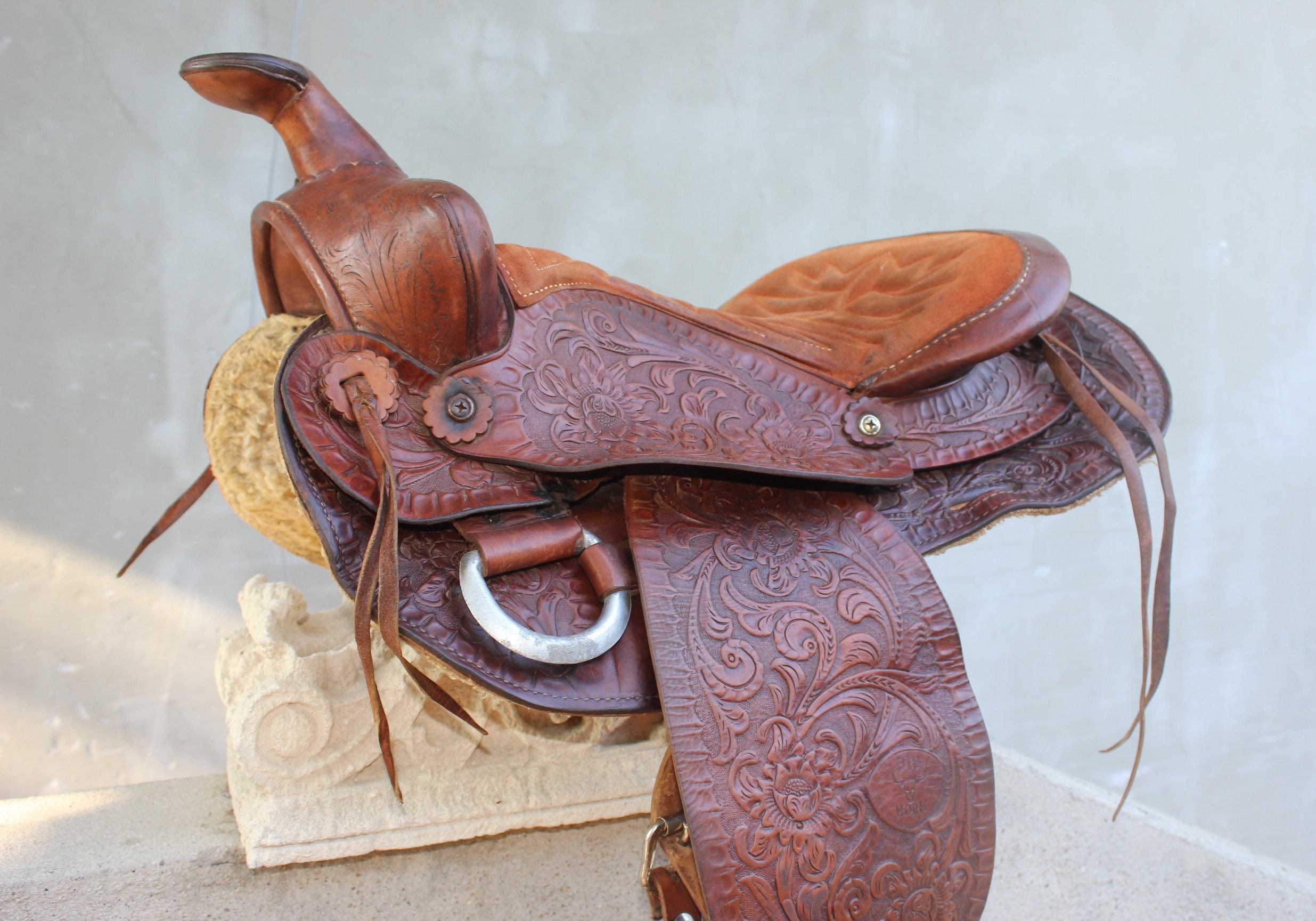 Vintage Big Horn Leather Saddle Quality Western Horse Saddle Etsy UK