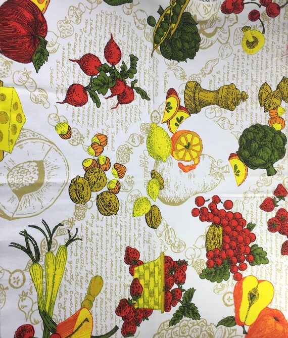 Mid Century Modern Fat Quarter Of Heavy Drapery Fabric Etsy