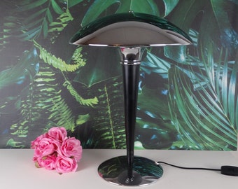 Lebber vintage® - Art Deco table light - 1990s - Modern chrome Bauhaus mushroom design desk lamp - IKEA DAKAPO