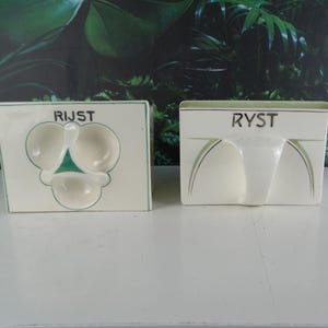 Lebber vintage® - oud Hollands pottenrek, keukenrek, eierrek, kruidenrek, koffie thee suiker, nostalgische keukendecoratie, voorraad potten