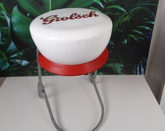 Lebber vintage® - Vintage Dutch Grolsch advertising beer swingtop bottle cap stool