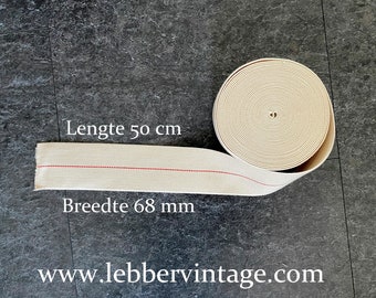 Lebber vintage® - Stelpit, vlakpit, lont voor petroleumstel 50 cm lang 68 mm breedte