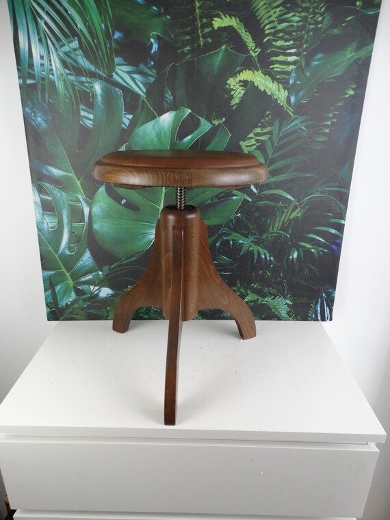 Lebber vintage® - Screw stool. Piano stool, height adjustable stool!