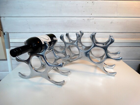 Lebber Vintage Design Wine Rack for 6 Bottles of Wine Aluminum