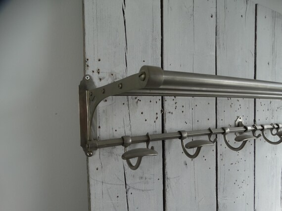 Lebber vintage® - Beautiful bronze-colored wagon coat rack, French train coat rack, art deco style practical and beautiful coat rack