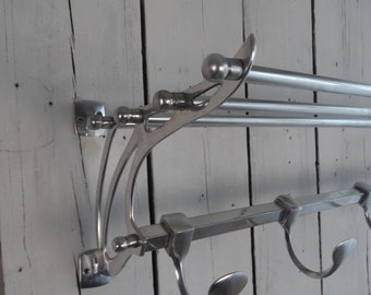 Lebber vintage® - Art deco metal coat rack 1930s style, train coat rack!