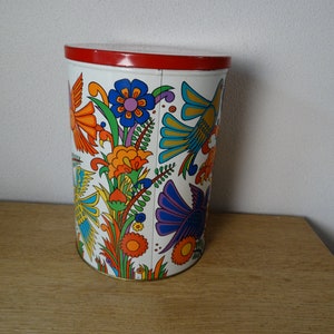 Lebber vintage® - XXL Acapulco stock tin, Acapulco tin. 70s. High 28 cm Ø 20 cm.