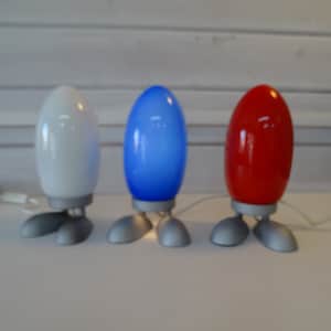 Lebber vintage® - Lámpara de huevo IKEA Dino, lámpara de mesa, Ikea, Tatsuo Konno Fjorton diseño 1990, luz nocturna vintage Ikea, lámpara de noche Ikea