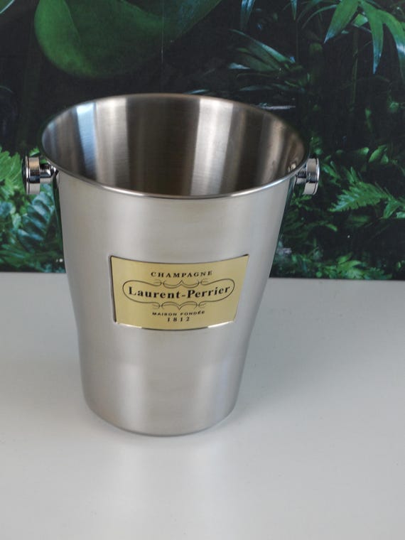 Lebber vintage® - Laurent Perrier champagne bucket champagne Summer table decor Wedding gift Wine bucket French champagne Ice bucket.
