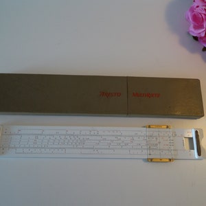 Lebber vintage® - Old logarithmic German ruler ARISTO-MULTIRIETZ, Excellent logarithmic German ruler..