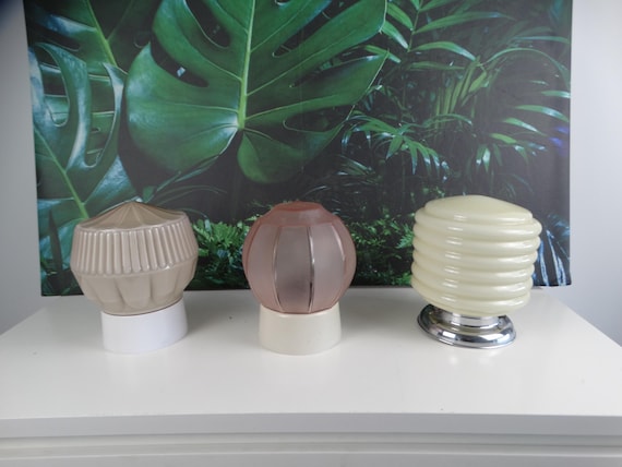 Lebber vintage - Thabur light pink ceiling lamp - 1930s - art deco - lighting from The Hague, the Netherlands.
