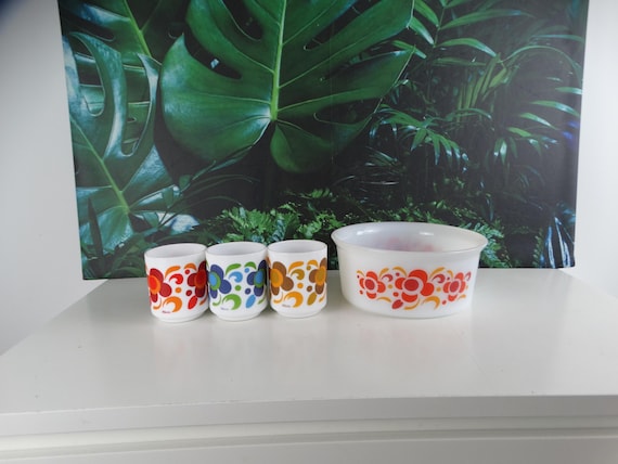 Lebber vintage® - Acropal Knorr cup or bowl, price per piece, blue or orange.