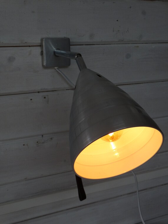 Lebber vintage® - Vintage Ikea bedside lamp, aluminum space age! '80 years.