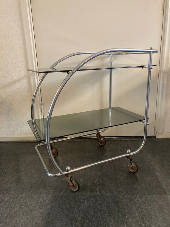 reflecteren fort Grap Lebber Vintage® Vintage Bar Cart Tea Cart Serving Cart - Etsy
