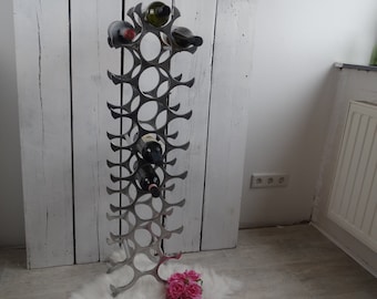 Vintage Metal Wine Rack Small Space Wine Bottle Rack, Michael Noll