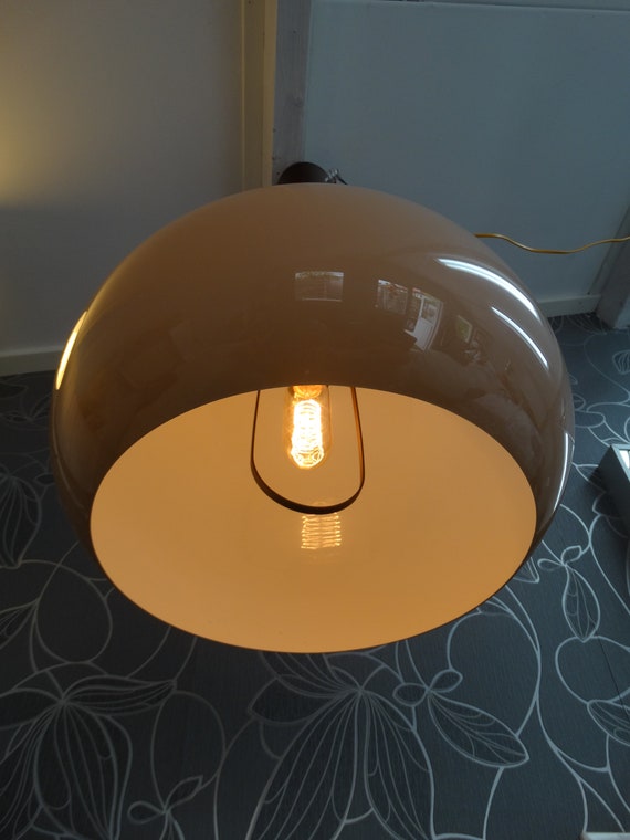 Lebber vintage® -Vintage Dijkstra hanging lamp 1970s. Large beautiful lamp with pull mechanism.