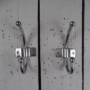 Lebber vintage® - Aluminum coat rack, vintage coat hook, vintage coat rack, 2 or 3 pieces!