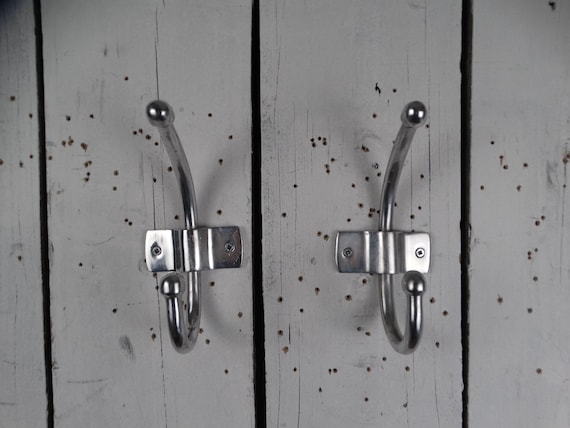 Lebber vintage® - Aluminum coat rack, vintage coat hook, vintage coat rack, 2 or 3 pieces!