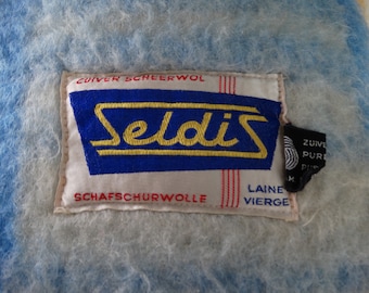 Lebber vintage® - Vintage wool Seldis blanket 100% pure new wool from Seldis. 140 x 210 cm