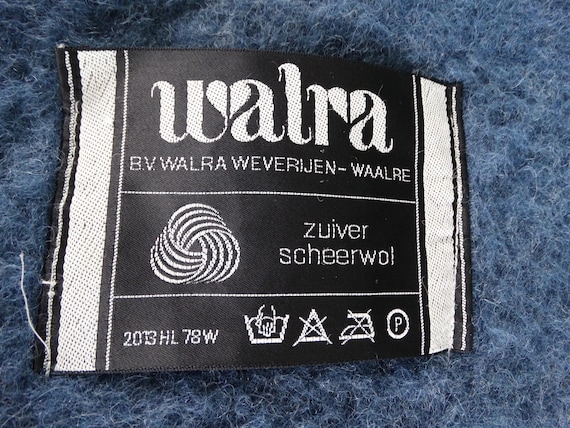 Lebber Vintage® - Vintage Walra wool blanket, 100% pure new wool from Aabe. 190 x 230 cm. Double.