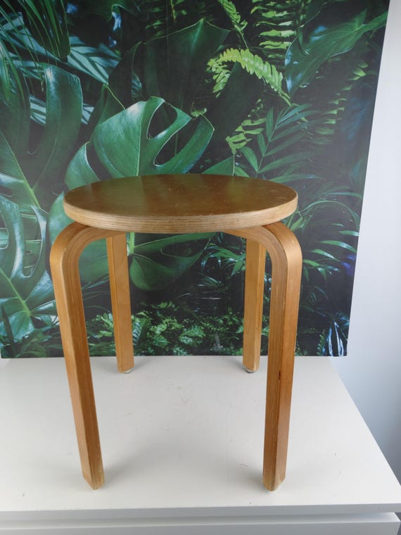 Lebber vintage® - Vintage '99 IKEA 'Frosta' stool, design after Alvar Aalto - 'Stool E60'