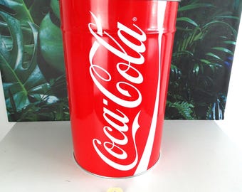 Lebber vintage® - 上海製の超大型コカ・コーラ缶（座るためのもの）、非常に希少なヴィンテージ品です!!