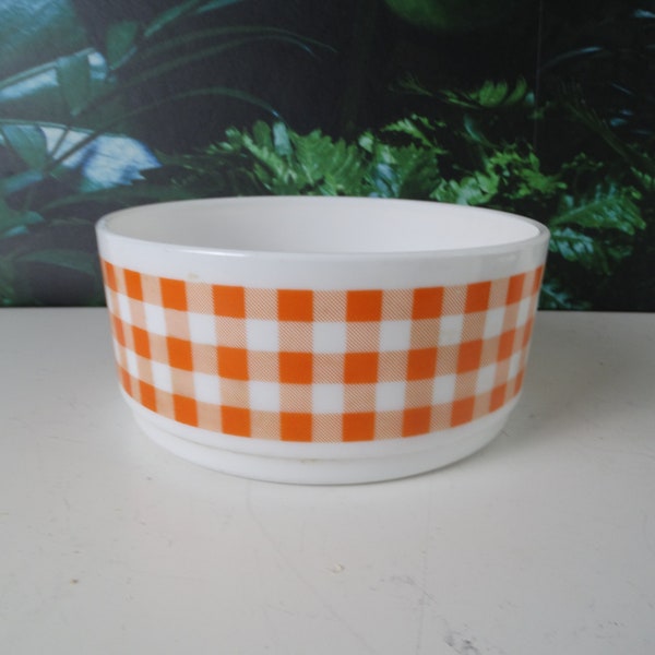 Lebber vintage® - Arcopal bowl, nappe tablecloth design. 1970's