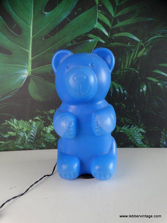 Lebber vintage® - Vintage Gummi Bear - Haribo bear - candy bear - lamp - Blue - Messow